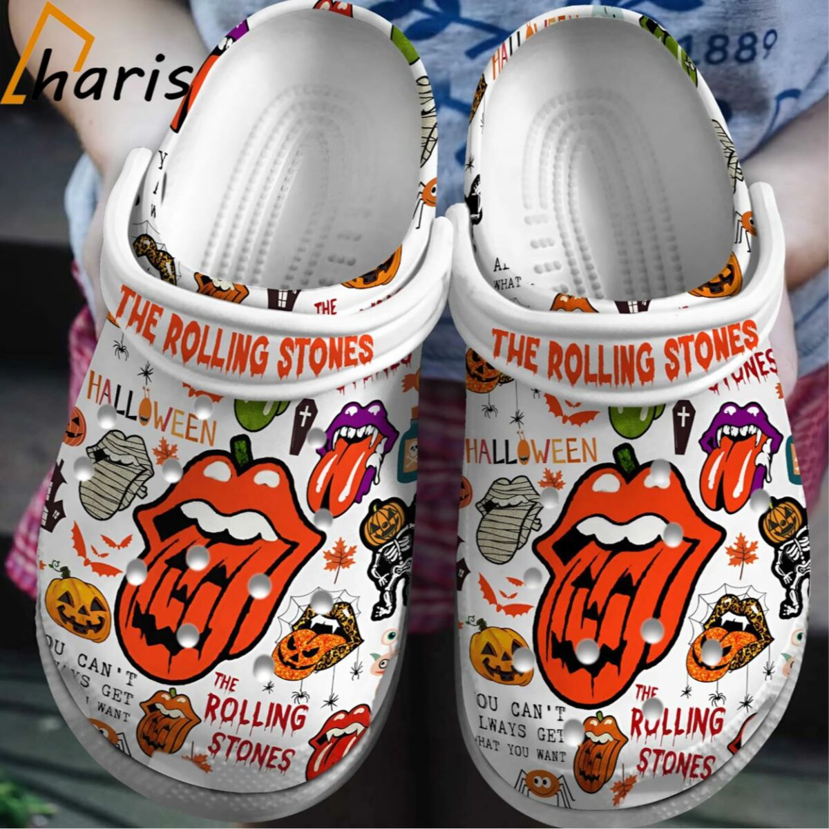 The Rolling Stones Halloween Music Crocs 1 1