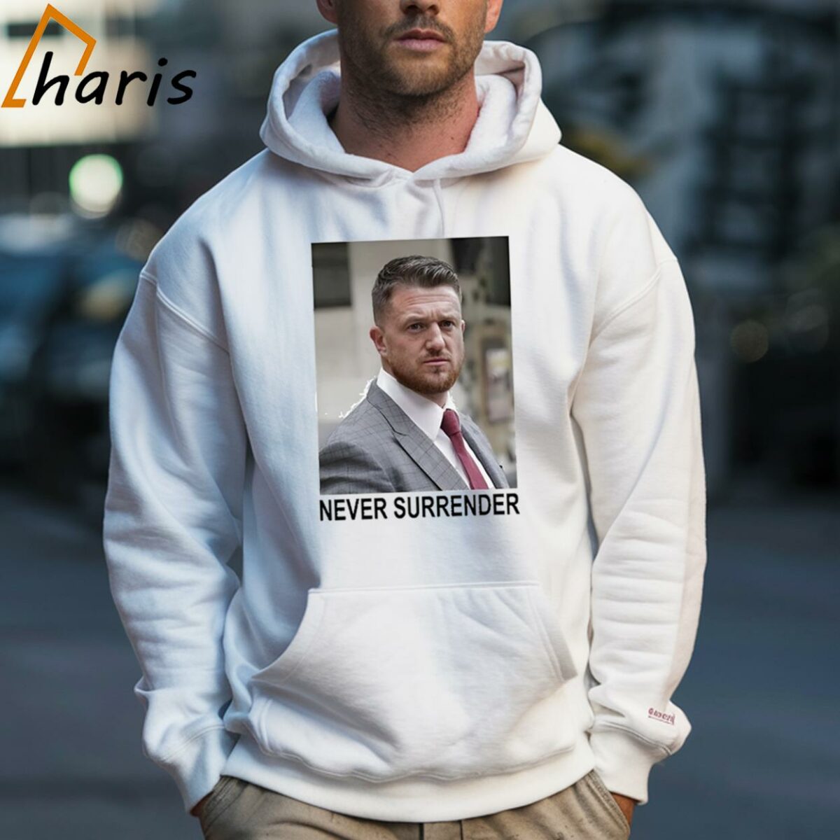 Tommy Robinson And Trump Mugshot Never Surrender 2024 T shirt 5 Hoodie