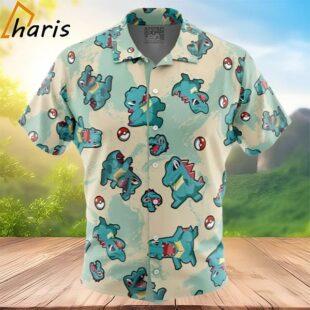 Totodile Pokemon Hawaiian Shirt 2 2