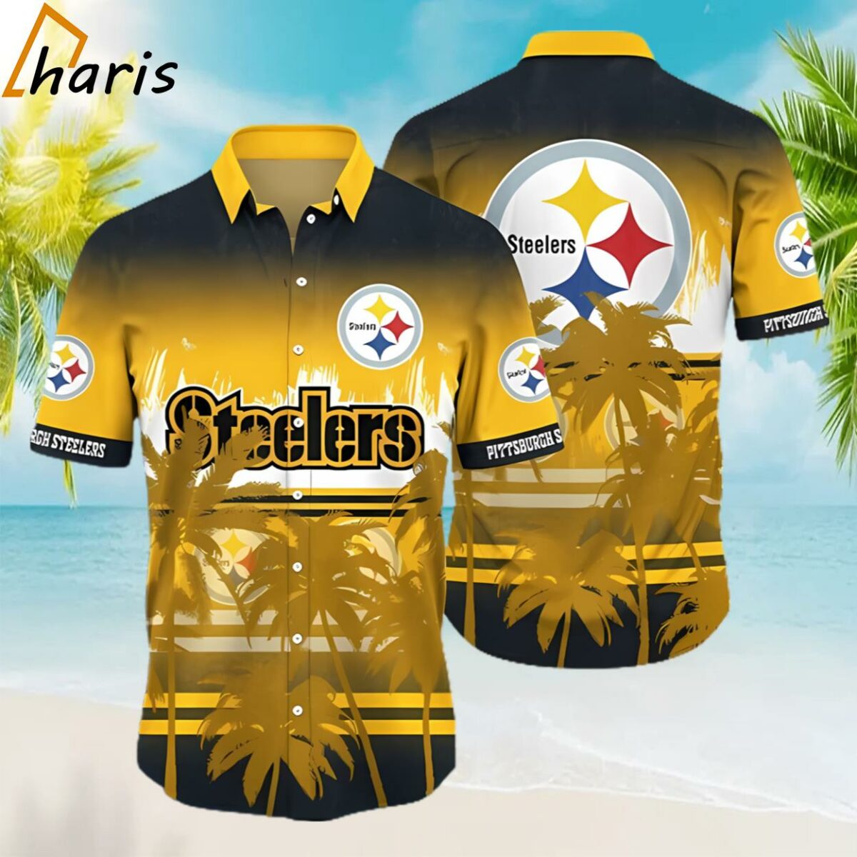 Tropical Coconut Pittsburgh Steelers Hawaiian Shirt 1 1