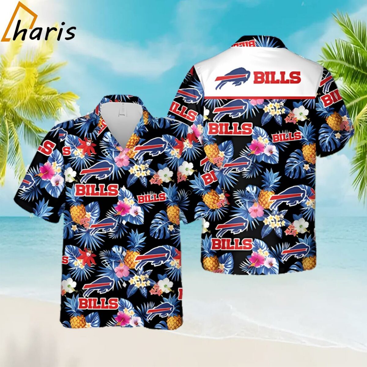 Tropical Flower Buffalo Bills Hawaiian Shirt NFL Football Gift 1 1