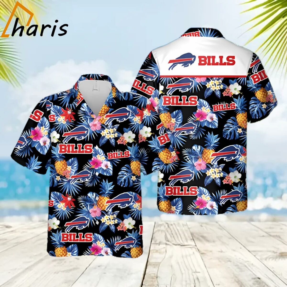 Tropical Flower Buffalo Bills Hawaiian Shirt NFL Football Gift 2 2