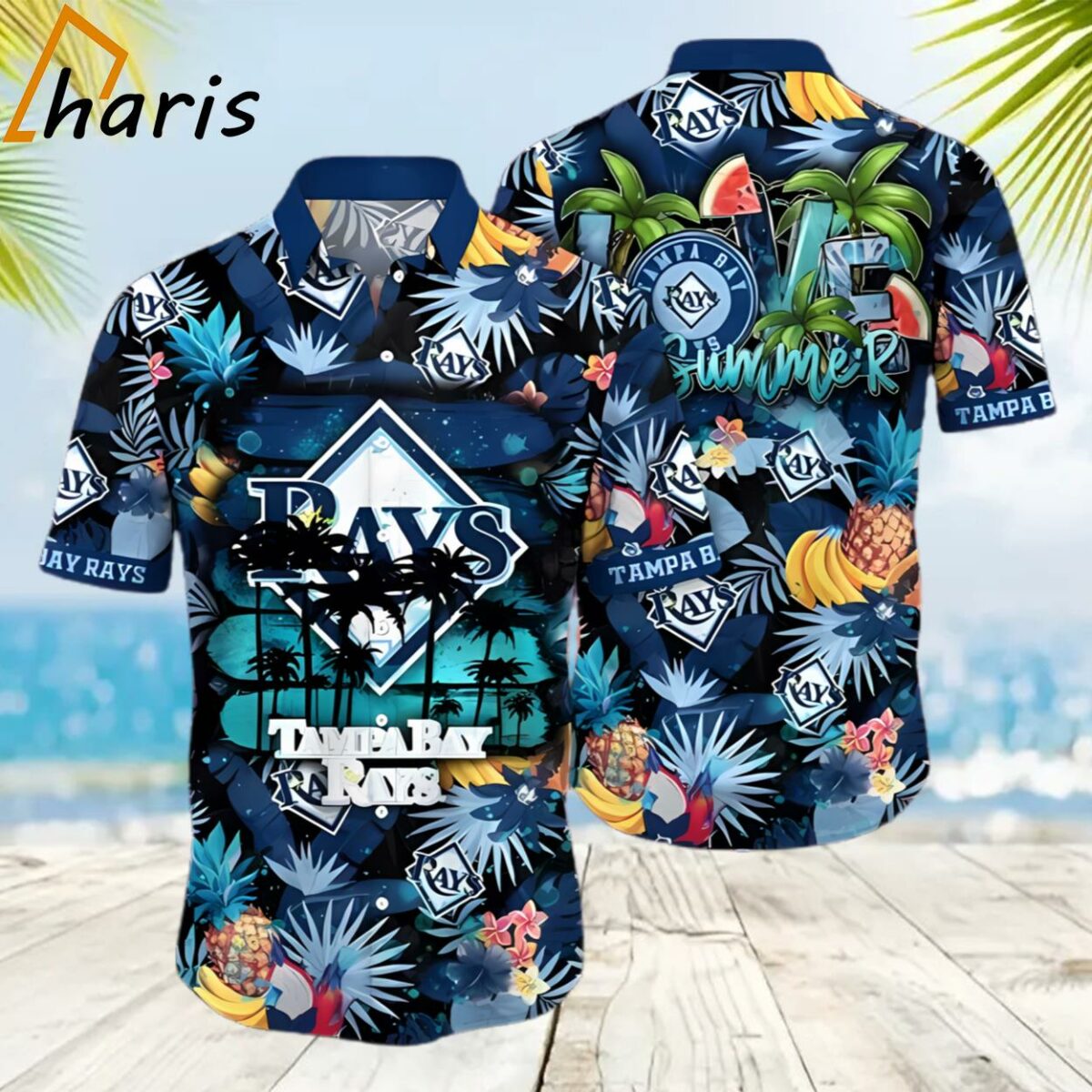 Tropical Summer Aloha Baseball Rays Hawaiian Shirt 2 2