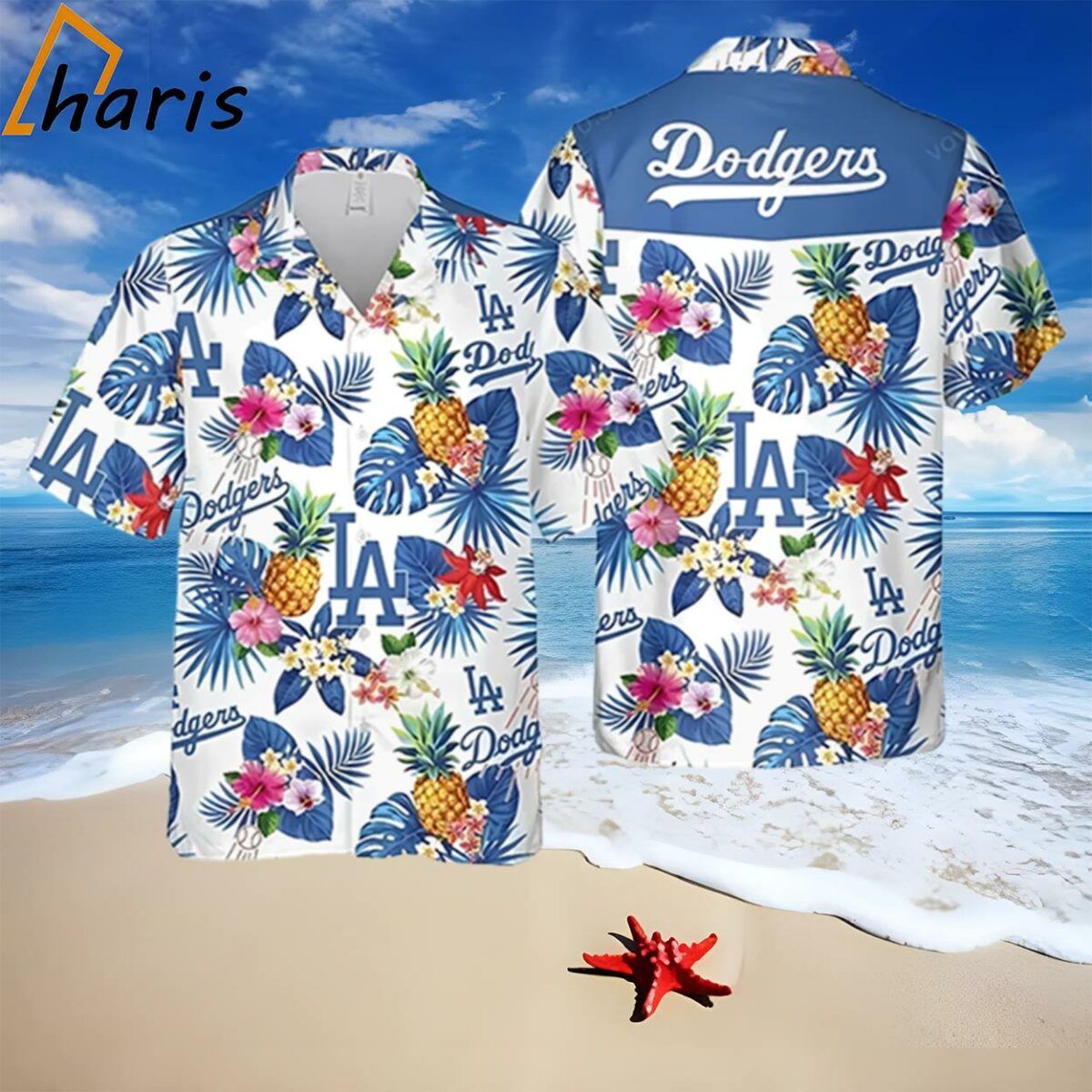 Tropical Summer Los Angeles Dodgers Hawaiian Shirt 1 1