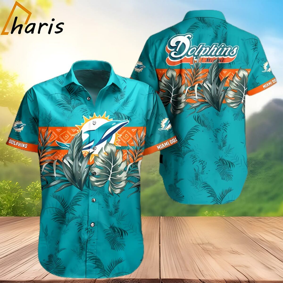 Tropical Summer Miami Dolphins Hawaiian Shirt NFL Gift 2 3