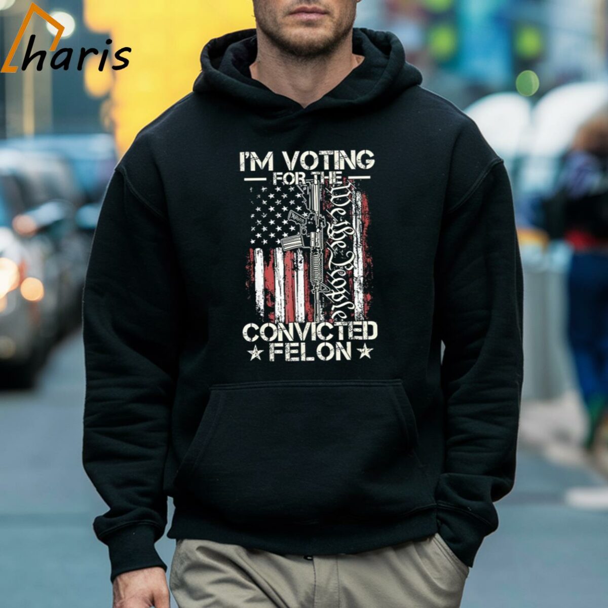 Trump 2024 Im Voting Convicted Felon We The People Gun Shirt 5 Hoodie