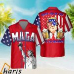 Trump 2024 MAGA Happy 4th Of July Lets Go Brandon Hawaiian Shirt 1 1