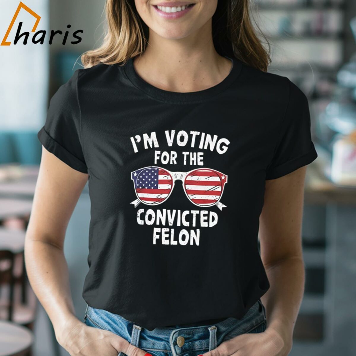 Trump Im Voting For The Convicted Felon T shirt 2 Shirt