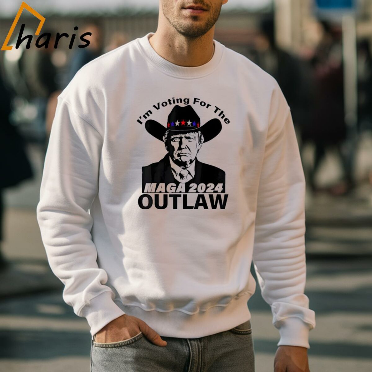 Trump MAGA 2024 Im Voting For The Outlaw Shirt 5 Sweatshirt
