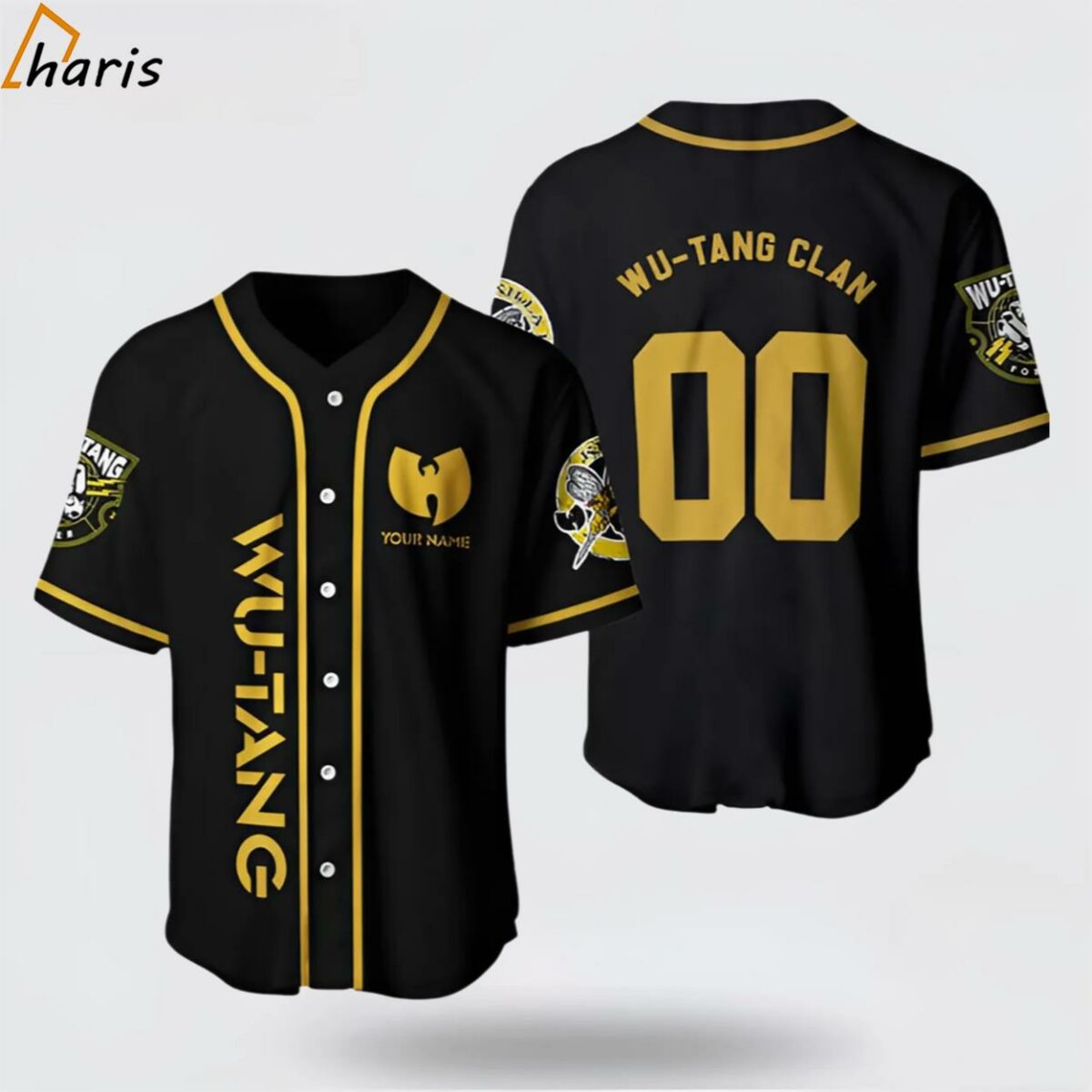 Wu Tang Clan Custom Unisex Full Printed Baseball Jersey 1 jersey