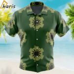 Zoro's Wano Pattern One Piece Button Up Hawaiian Shirt 1 1