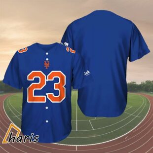 2023 New York Mets Number 23 Mets Football Jersey Shirt Giveaway 11 1