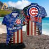 American Flag Logo Chicago Cubs Hawaiian Shirt For Men 3 3