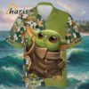 Baby Yoda Floral Pattern Star Wars Hawaiian Shirt 1 1