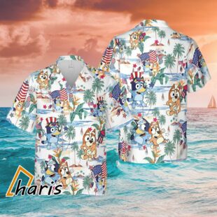 Bluey And Bingo Hawaiian Shirt Bluey Gift For Family 1 1