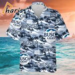 Busch Light Hawaiian Shirt Sea Island Pattern 1 1
