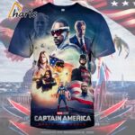 Captain America Brave New World Poster Movie All Over Print T Shirt 1 1