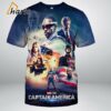 Captain America Brave New World Poster Movie All Over Print T Shirt 4 4