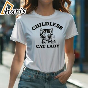 Childless Cat Lady Shirt Harris 2024 Tee 1 shirt