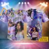 Custom Name And Number Olivia Rodrigo Guts Collage Purple Baseball Jersey 1 1