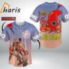 Custom Name And Number Red Hot Chili Peppers Baseball Jersey Shirt 4 4