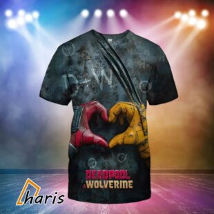 Deadpool and Wolverine 2024 Movie Poster All Over Print T Shirt 1 1