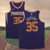 Kevin Durant Phoenix Suns Autographed Purple Swingman Jersey 11 1