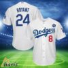 LA Dodgers Kobe Bryant 24 Baseball Jersey 4 4