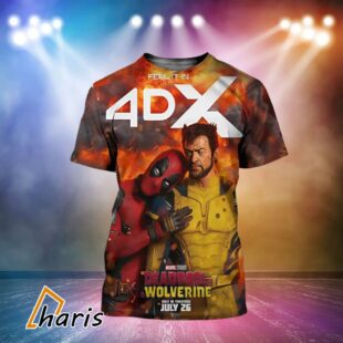 Marvel Studio Film Deadpool And Wolverines 3D Shirt 1 1