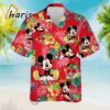 Mickey Mouse Pineapple Hibiscus Red Disney Hawaiian Shirt 4 4