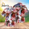 Shorthorn Cattle American Flag Hawaiian Shirt 4 4
