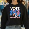 Stream Vote Trump 2024 Fist Pump Never Surrender Fighter T Shirt 3 Sweatshirt