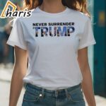 Trending Never Surrender Trump Fist Pumping Shirt 1 shirt