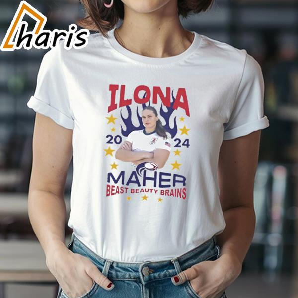 2024 Ilona Maher Shirt Maher Spangled T shirt