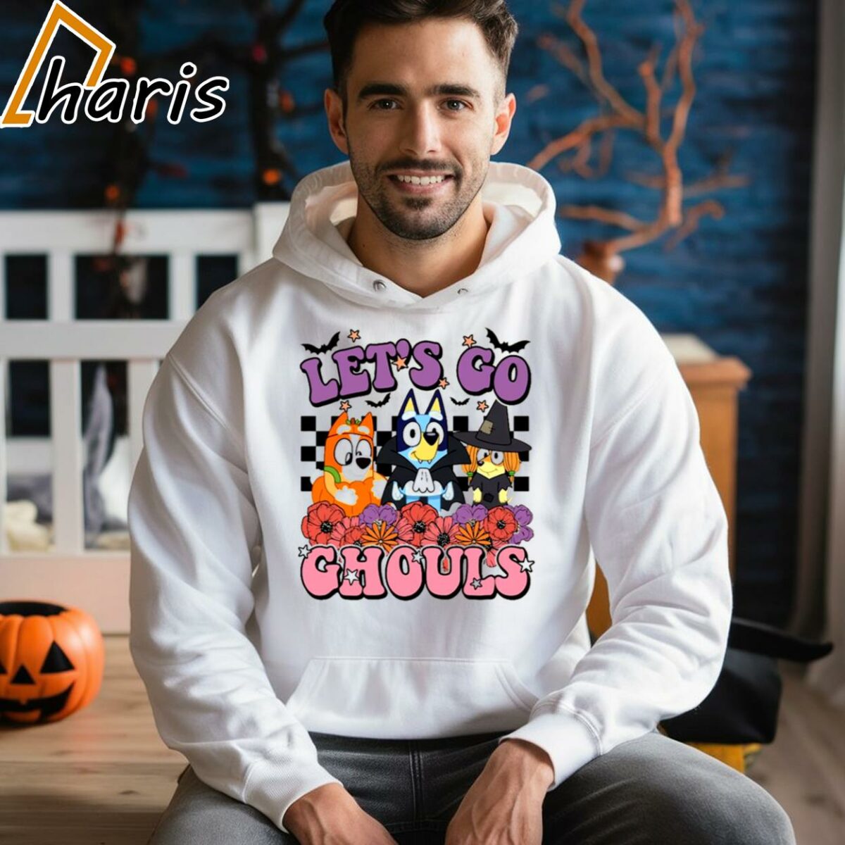 Bluey Dog and Friends Lets Go Ghouls Bluey Halloween Shirts 4 33