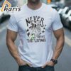 Graphic Movie Vintage Never Trust The Living Shirt Graphic Tee Halloween Spooky Shirt Tim Burton Movie Shirt 1 shirt