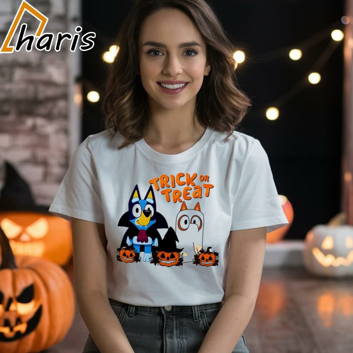 Happy Halloween Trick Or Treat Bluey Halloween Shirts 1 1