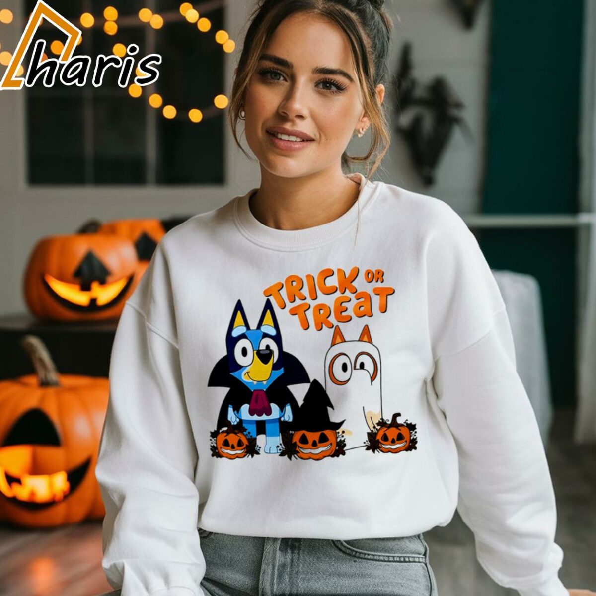 Happy Halloween Trick Or Treat Bluey Halloween Shirts 3 4