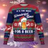 Its The Most Wonderful Time For A Beer Ugly Christmas Sweater 3 3 1