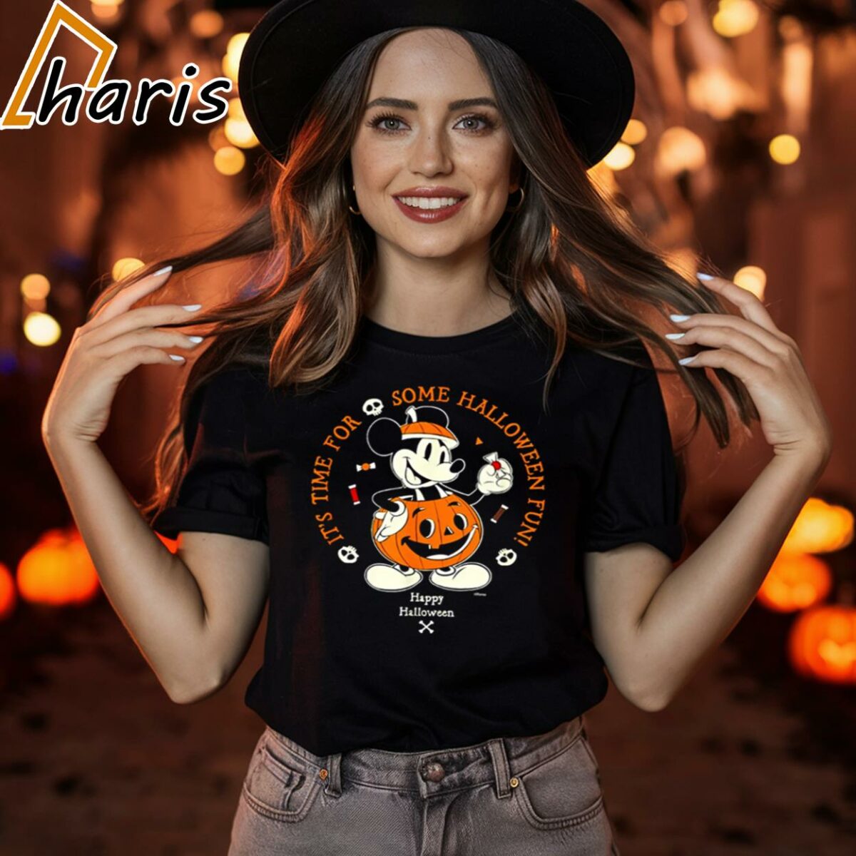 Its Time For Halloween Fun Pumpkin Halloween Mickey Mouse Shirt 1 2