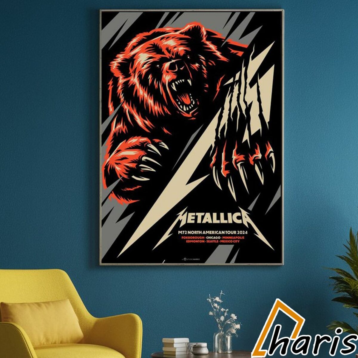 M72 Metallica Chicago Poster