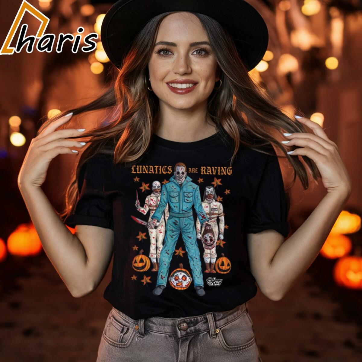 Michael Myers and Lunatics Are Raving Halloween Safety Shirt 1 2