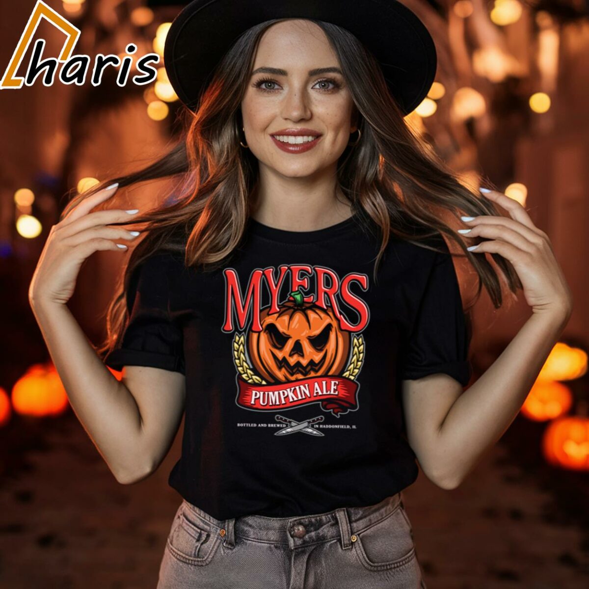 Myers Pumpkin Ale Halloween Safety Shirt 1 2