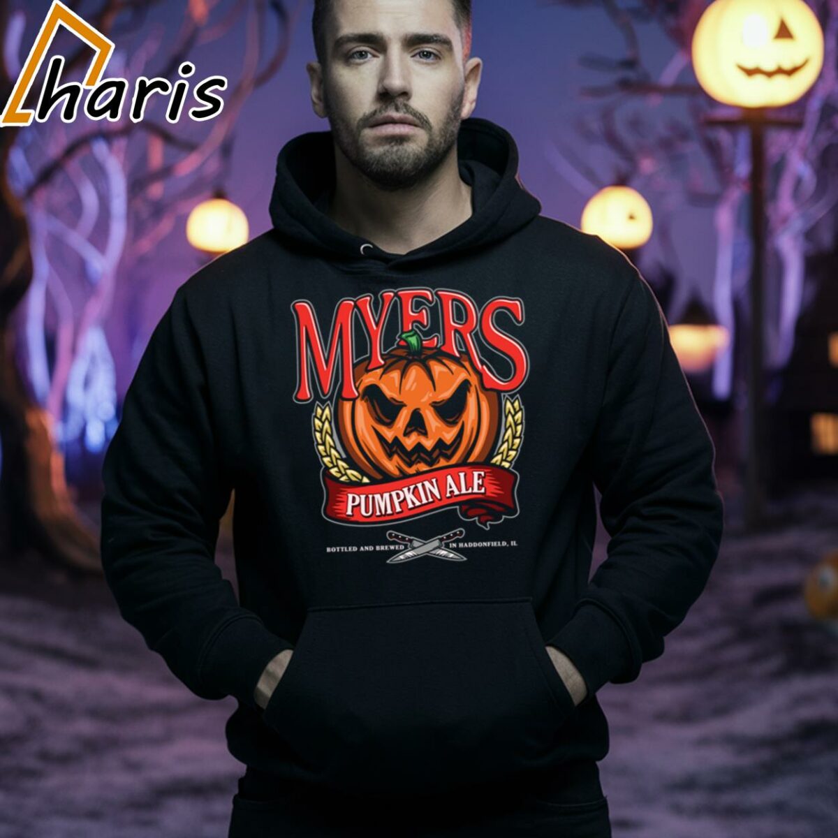 Myers Pumpkin Ale Halloween Safety Shirt 4 5