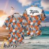 Orange Hibiscus Pattern Detroit Tigers Hawaiian Shirt 1 1