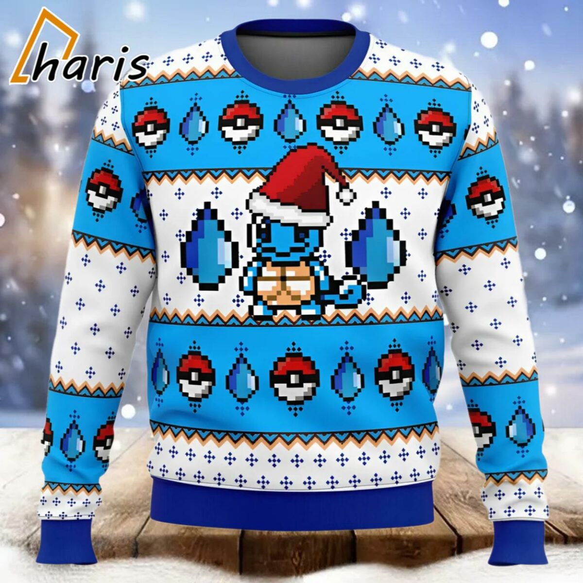 Squirtle Pokemon Ugly Christmas Sweater 1 1