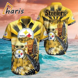 Steelers Nfl Baby Yoda Star Wars Hawaiian Shirt 1 1