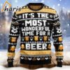 Wonderful Time For A Beer Ugly Christmas Sweater 1 1