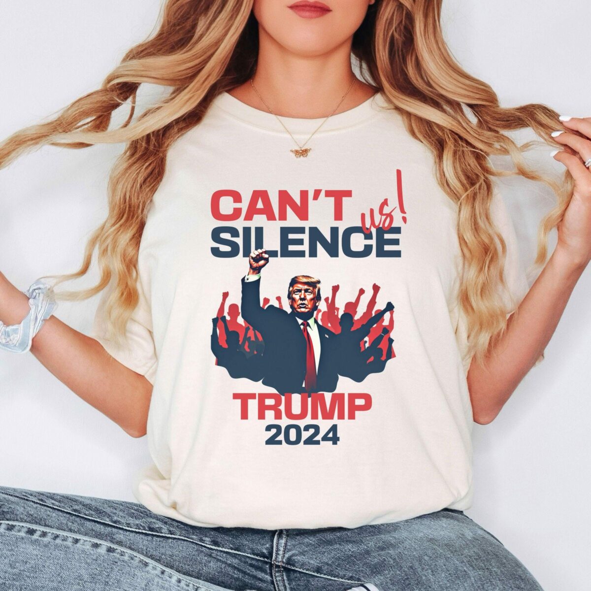 Cant Silence Us Trump 2024 T Shirt Shooting MAGA 2024 Shirt You Missed Patriot T Shirt Trump 2024 Shirt Republican Gift Comfort Colors(r) 1