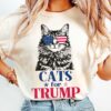 Cats For Trump Shirt Funny Cat Trump 2024 Support Shirt Trump Long Hair Cat Shirt MAGA Cat Shirt Vote Trump 2024 Shirt Trump Cat Lady 1